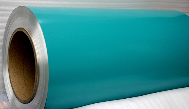 rollo de aluminio pintado